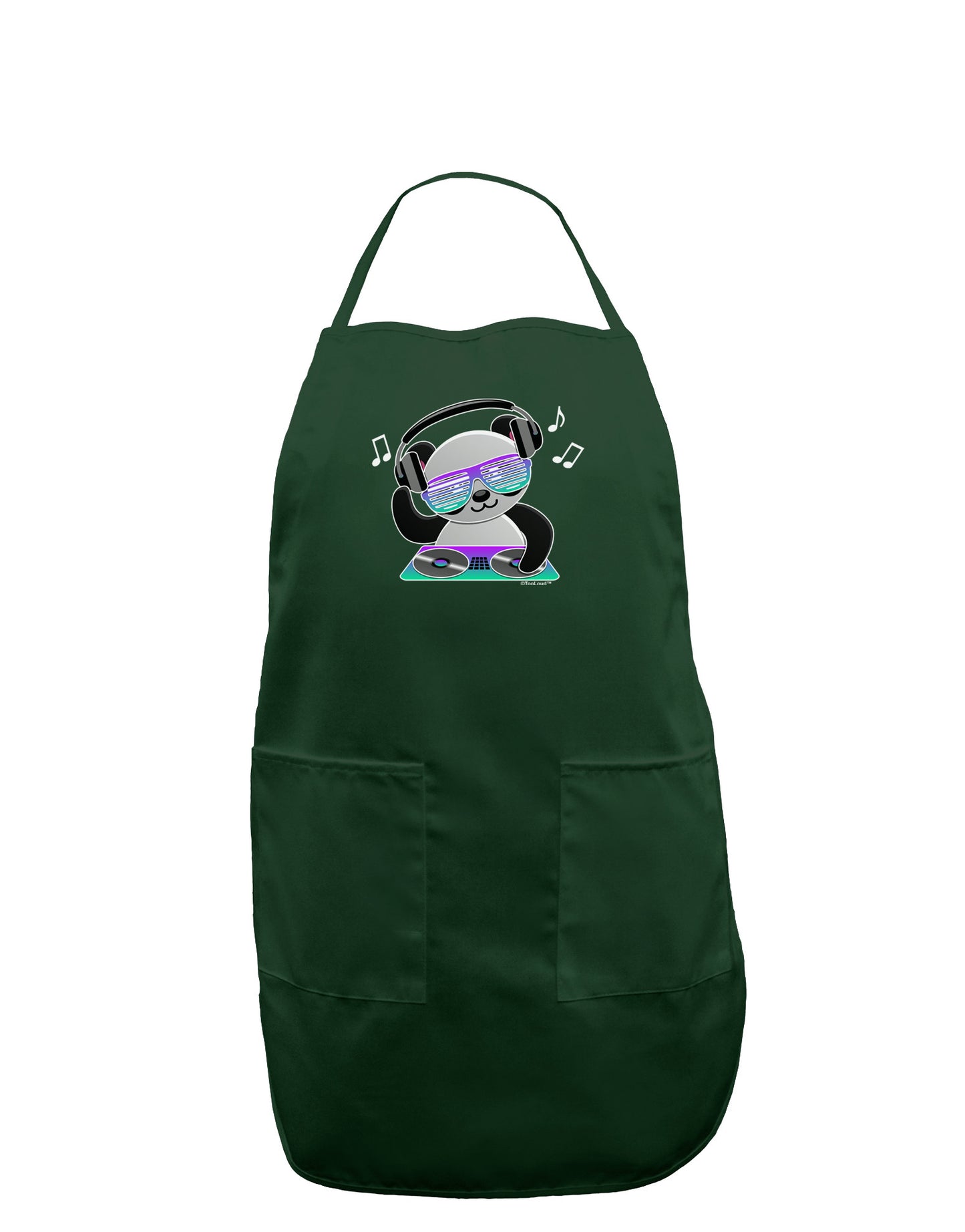 Panda DJ Dark Adult Apron-Bib Apron-TooLoud-Hunter-One-Size-Davson Sales