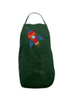 Space Rocket Ship and Stars Dark Adult Apron by TooLoud-Bib Apron-TooLoud-Hunter-One-Size-Davson Sales