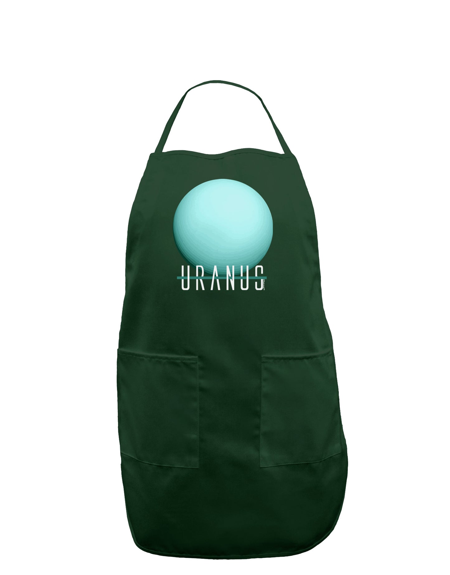 Planet Uranus Text Dark Adult Apron-Bib Apron-TooLoud-Hunter-One-Size-Davson Sales