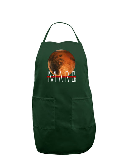 Planet Mars Text Dark Adult Apron-Bib Apron-TooLoud-Hunter-One-Size-Davson Sales