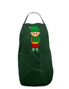 Cute Christmas Elf Boy Dark Adult Apron-Bib Apron-TooLoud-Hunter-One-Size-Davson Sales