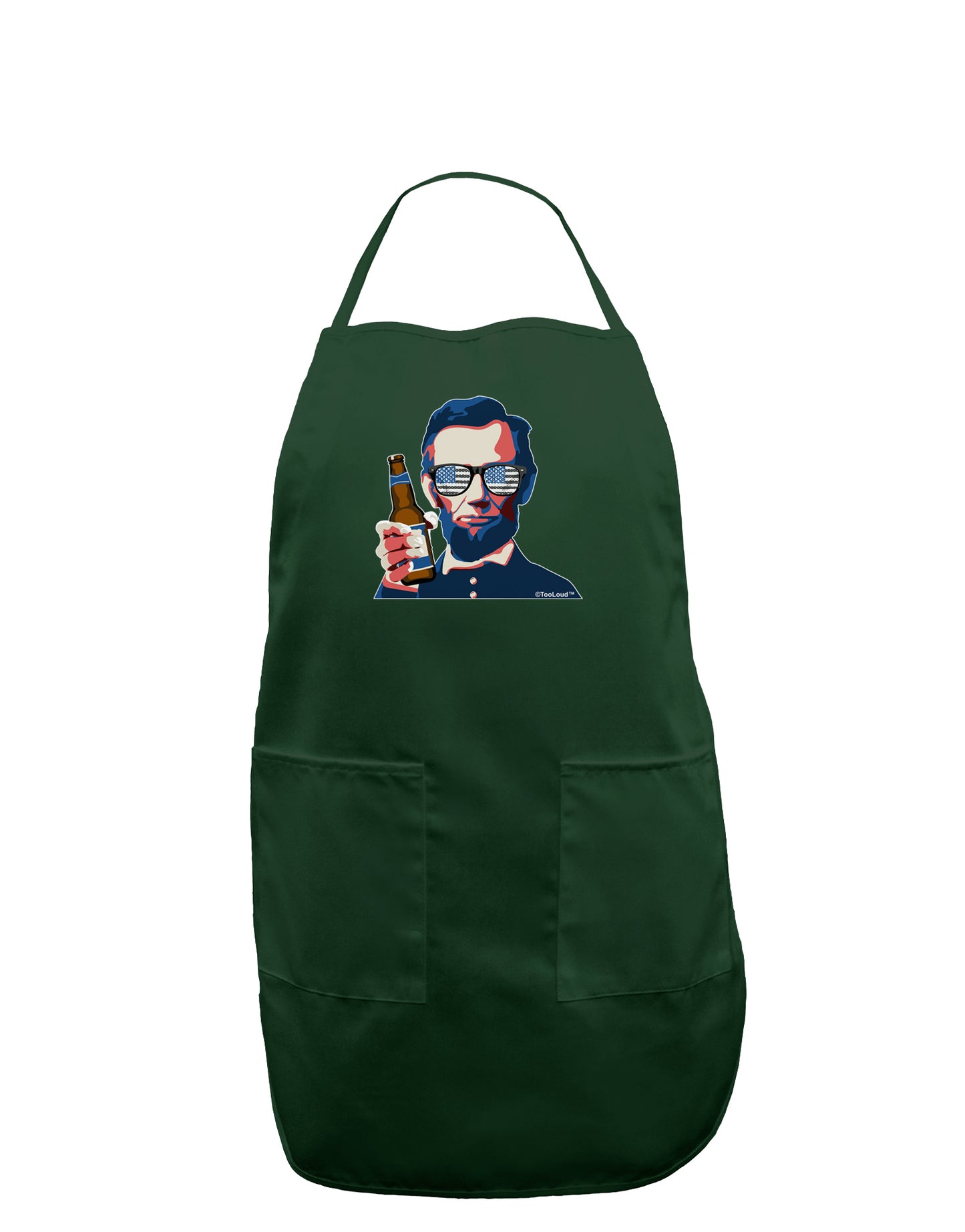 Abraham Drinkoln Dark Adult Apron-Bib Apron-TooLoud-Hunter-One-Size-Davson Sales