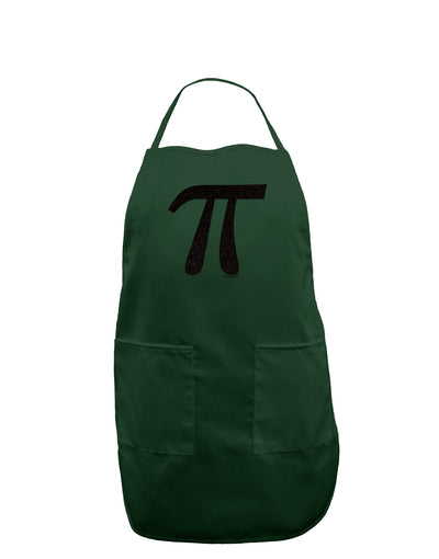 Pi Symbol Glitter - Black Dark Adult Apron by TooLoud-Bib Apron-TooLoud-Hunter-One-Size-Davson Sales