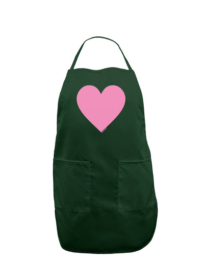 Big Pink Heart Valentine's Day Dark Adult Apron-Bib Apron-TooLoud-Hunter-One-Size-Davson Sales