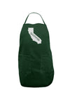 California - United States Shape Dark Adult Apron by TooLoud-Bib Apron-TooLoud-Hunter-One-Size-Davson Sales