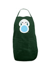 Cute Bunny with Floppy Ears - Blue Dark Adult Apron by TooLoud-Bib Apron-TooLoud-Hunter-One-Size-Davson Sales