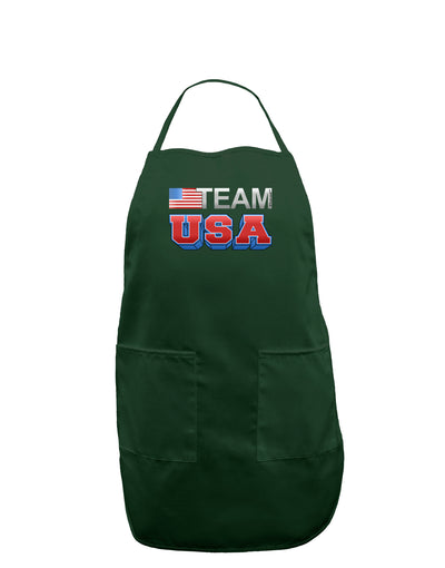 Sporty Team USA Dark Adult Apron-Bib Apron-TooLoud-Hunter-One-Size-Davson Sales