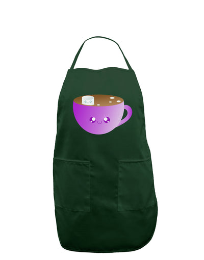 Cute Hot Cocoa Christmas Dark Adult Apron-Bib Apron-TooLoud-Hunter-One-Size-Davson Sales