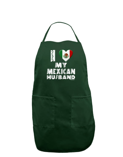 I Heart My Mexican Husband Dark Adult Apron by TooLoud-Bib Apron-TooLoud-Hunter-One-Size-Davson Sales