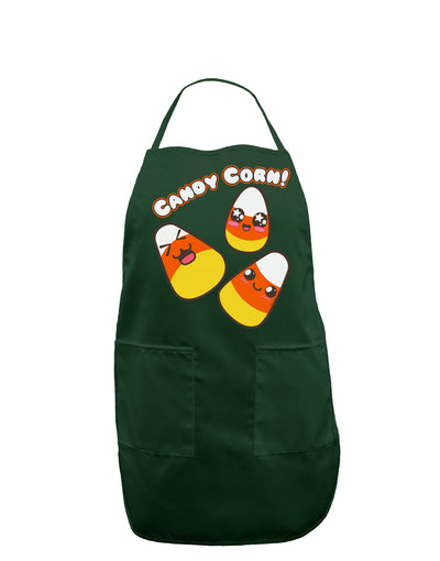 Cute Kawaii Candy Corn Halloween Dark Adult Apron-Bib Apron-TooLoud-Hunter-One-Size-Davson Sales