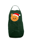 Cute Christmas Cat Santa Hat Dark Adult Apron-Bib Apron-TooLoud-Hunter-One-Size-Davson Sales