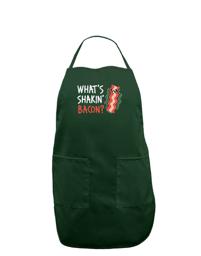 TooLoud What's Shakin' Bacon Dark Adult Apron-Bib Apron-TooLoud-Hunter-One-Size-Davson Sales