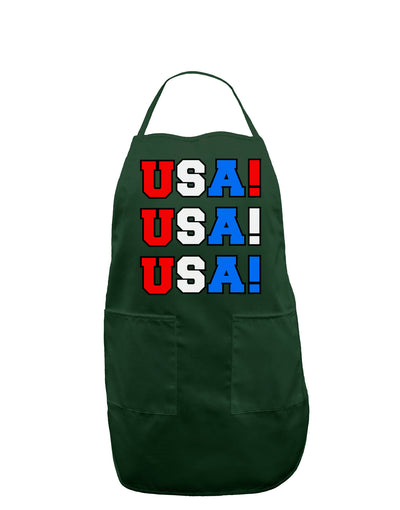 USA! USA! USA! Dark Adult Apron-Bib Apron-TooLoud-Hunter-One-Size-Davson Sales