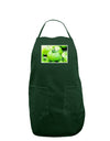 Watercolor Green Tomatoes Dark Adult Apron-Bib Apron-TooLoud-Hunter-One-Size-Davson Sales