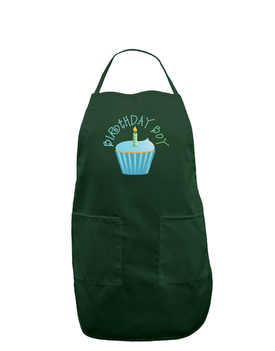 Birthday Boy - Candle Cupcake Dark Adult Apron by TooLoud-Bib Apron-TooLoud-Hunter-One-Size-Davson Sales