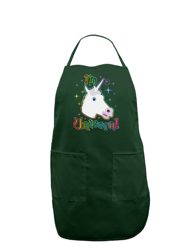 I'm a Unicorn Dark Adult Apron-Bib Apron-TooLoud-Hunter-One-Size-Davson Sales