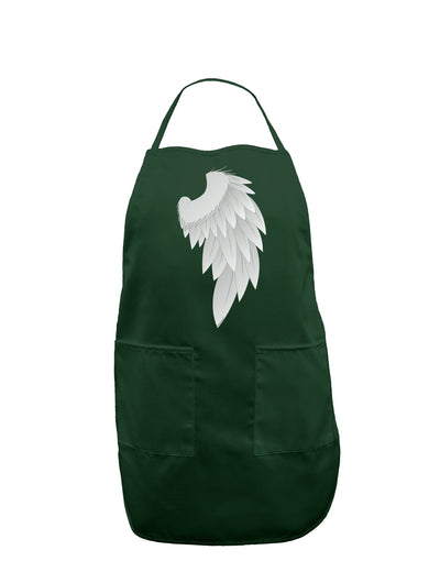 Single Right Angel Wing Design - Couples Dark Adult Apron-Bib Apron-TooLoud-Hunter-One-Size-Davson Sales