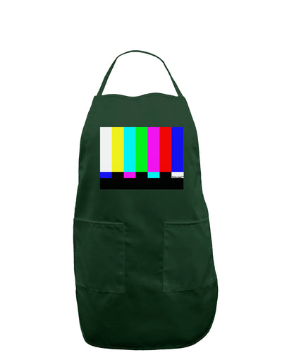 Color Bars Test Signal Dark Adult Apron-Bib Apron-TooLoud-Hunter-One-Size-Davson Sales