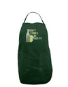 Don't Worry Be Hoppy Dark Dark Adult Apron-Bib Apron-TooLoud-Hunter-One-Size-Davson Sales