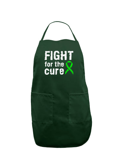 Fight for the Cure - Lime Green Ribbon Lyme Disease Dark Adult Apron-Bib Apron-TooLoud-Hunter-One-Size-Davson Sales