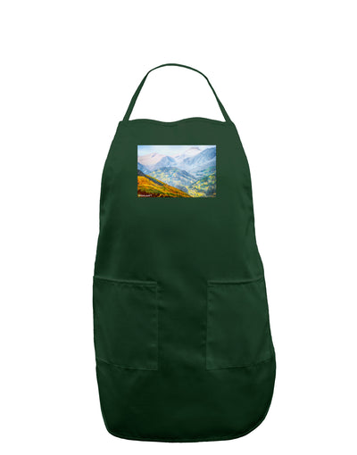 Colorado Fog Mountains Dark Adult Apron-Bib Apron-TooLoud-Hunter-One-Size-Davson Sales