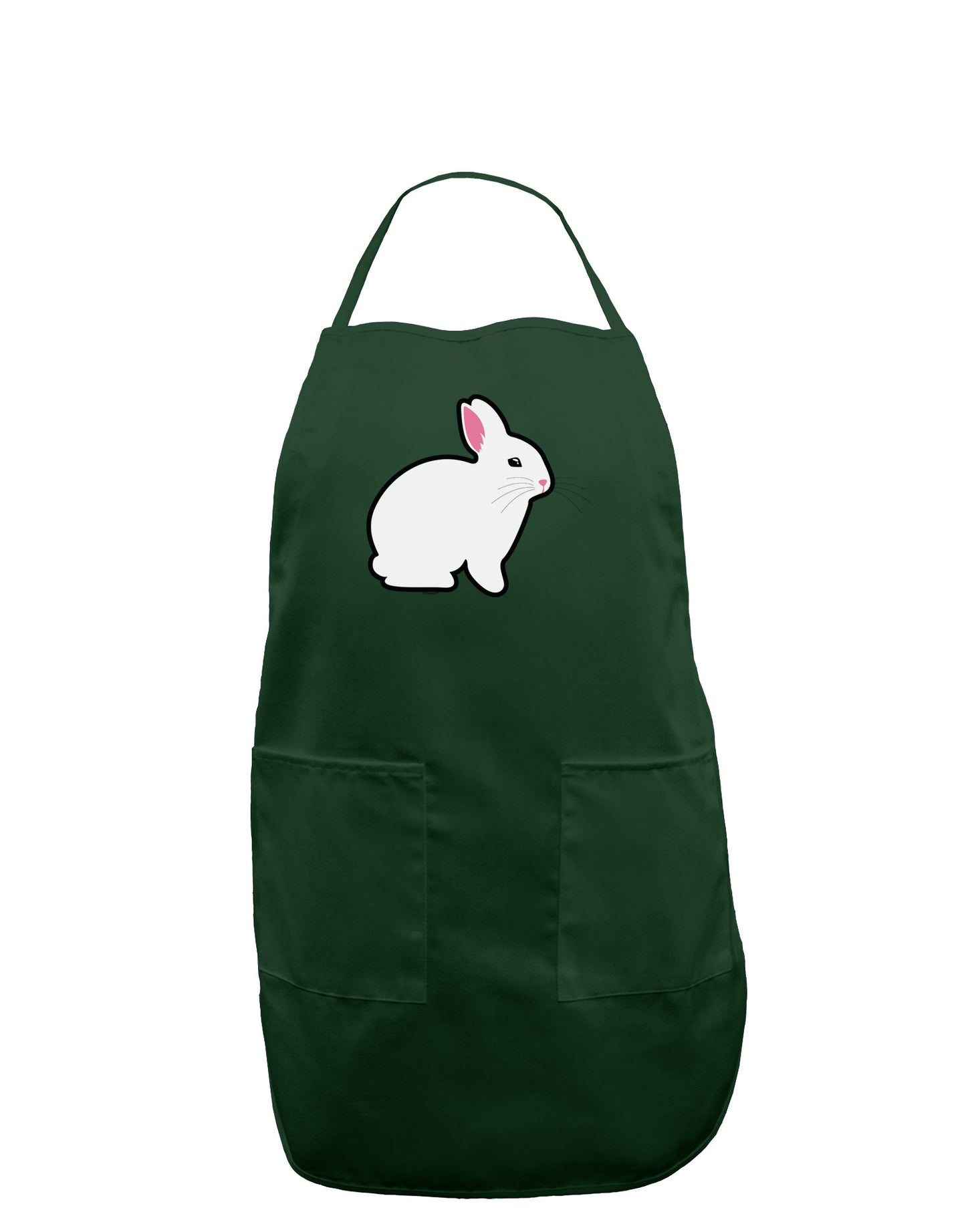 Cute Bunny Rabbit Easter Dark Adult Apron-Bib Apron-TooLoud-Hunter-One-Size-Davson Sales