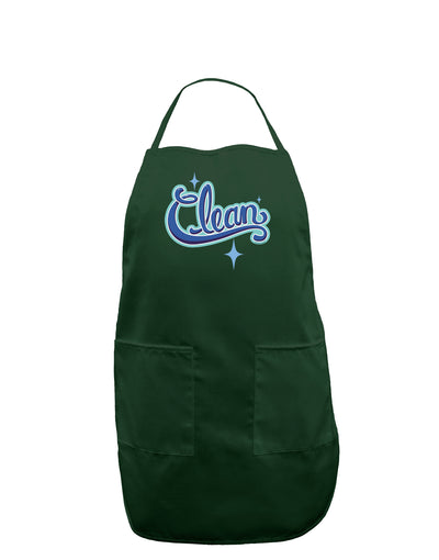 Clean Text Dark Adult Apron-Bib Apron-TooLoud-Hunter-One-Size-Davson Sales