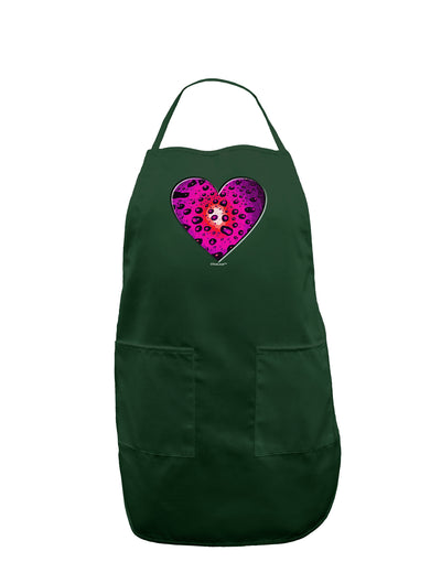 Water Droplet Heart Magenta Dark Adult Apron by TooLoud-Bib Apron-TooLoud-Hunter-One-Size-Davson Sales