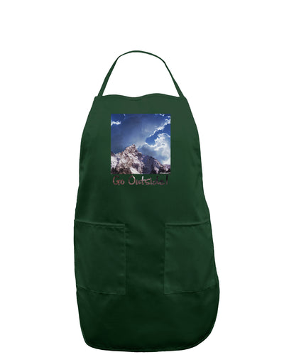 Go Outside Mountain Dark Adult Apron by TooLoud-Bib Apron-TooLoud-Hunter-One-Size-Davson Sales