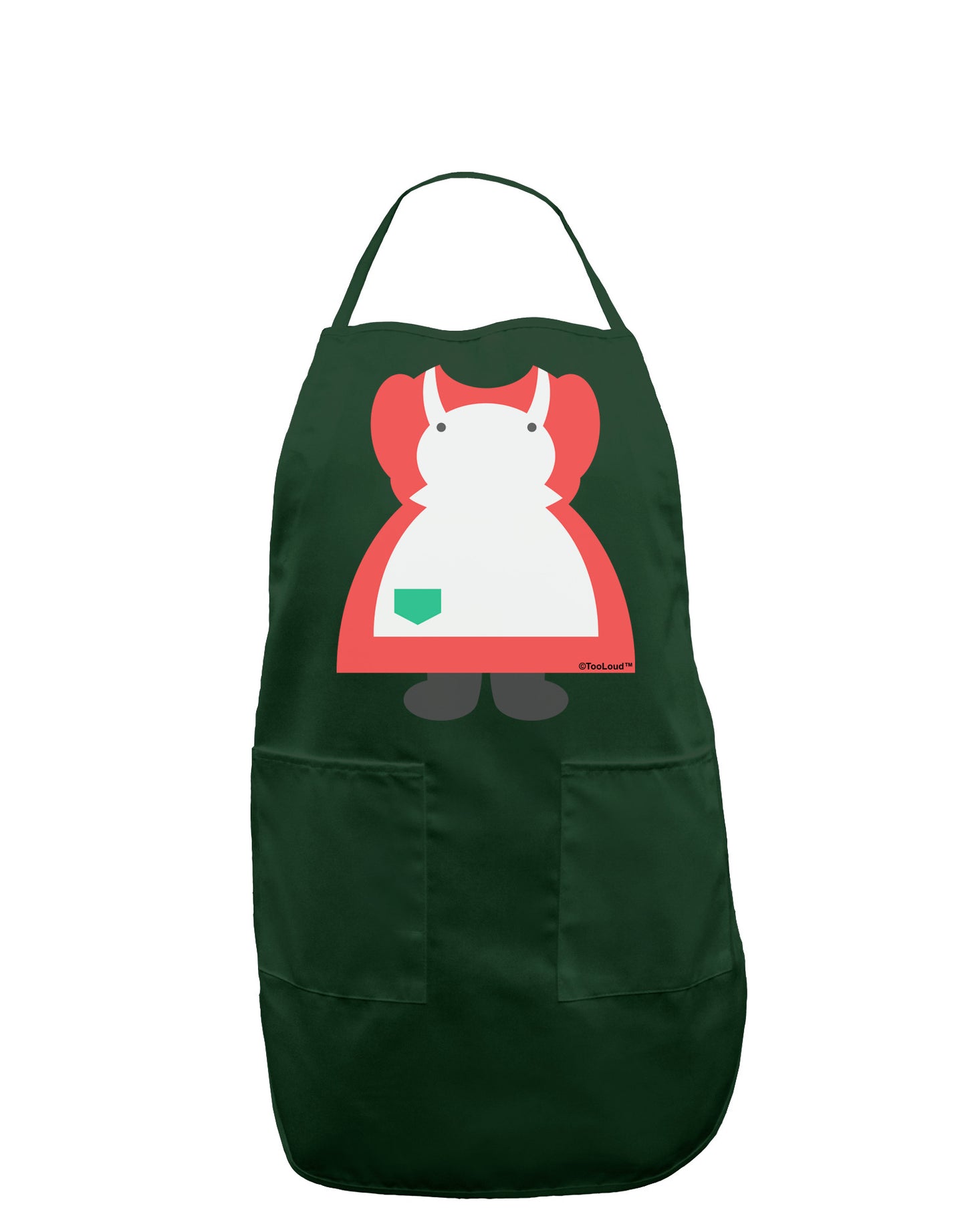 Mrs Santa Claus Character Body Christmas Dark Adult Apron-Bib Apron-TooLoud-Hunter-One-Size-Davson Sales