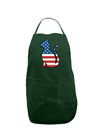 Patriotic Cat Design Dark Adult Apron by TooLoud-Bib Apron-TooLoud-Hunter-One-Size-Davson Sales