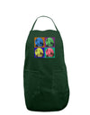 Three Wolves Howling - Pop-Art #2 Dark Adult Apron by TooLoud-Bib Apron-TooLoud-Hunter-One-Size-Davson Sales