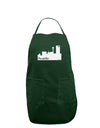 Seattle Skyline with Space Needle Dark Adult Apron by TooLoud-Bib Apron-TooLoud-Hunter-One-Size-Davson Sales