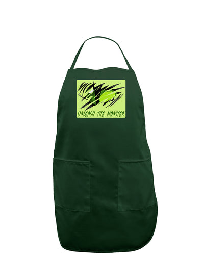 TooLoud Unleash The Monster Dark Adult Apron-Bib Apron-TooLoud-Hunter-One-Size-Davson Sales