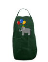 Cute Elephant with Balloons Dark Adult Apron-Bib Apron-TooLoud-Hunter-One-Size-Davson Sales