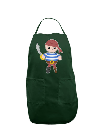 Petey the Pirate - Halloween Dark Adult Apron-Bib Apron-TooLoud-Hunter-One-Size-Davson Sales