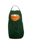 Cute Holiday Drink Pumpkin Spice Latte Dark Adult Apron-Bib Apron-TooLoud-Hunter-One-Size-Davson Sales