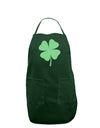 Lucky Four Leaf Clover St Patricks Day Dark Adult Apron-Bib Apron-TooLoud-Hunter-One-Size-Davson Sales