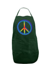 Rainbow Peace Dark Adult Apron-Bib Apron-TooLoud-Hunter-One-Size-Davson Sales