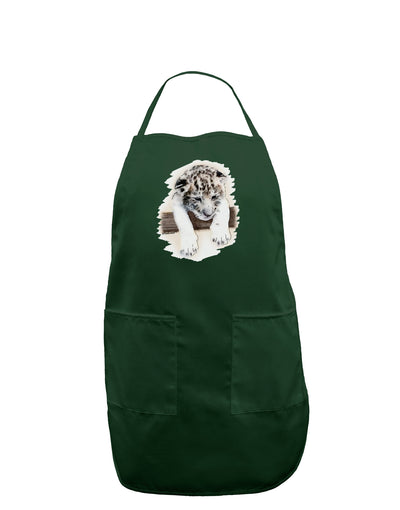 Leopard Cub Dark Adult Apron-Bib Apron-TooLoud-Hunter-One-Size-Davson Sales