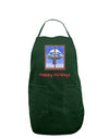 Frosty Window - Happy Holidays Dark Adult Apron-Bib Apron-TooLoud-Hunter-One-Size-Davson Sales