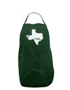 Texas State Y'all Design with Flag Heart Dark Adult Apron by TooLoud-Bib Apron-TooLoud-Hunter-One-Size-Davson Sales