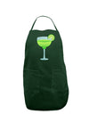 Green Margarita with Lime - Cinco de Mayo Dark Adult Apron by TooLoud-Bib Apron-TooLoud-Hunter-One-Size-Davson Sales