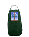 Frosty Window Design Dark Adult Apron-Bib Apron-TooLoud-Hunter-One-Size-Davson Sales