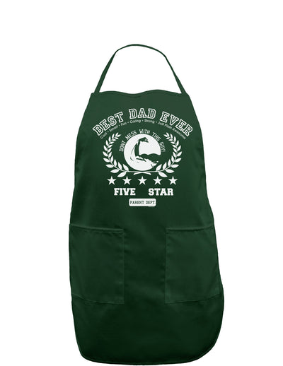 Best Dad Ever Distressed Collegiate Dark Adult Apron-Bib Apron-TooLoud-Hunter-One-Size-Davson Sales