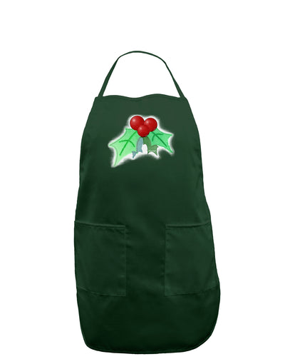 Holly Watercolor Dark Adult Apron-Bib Apron-TooLoud-Hunter-One-Size-Davson Sales