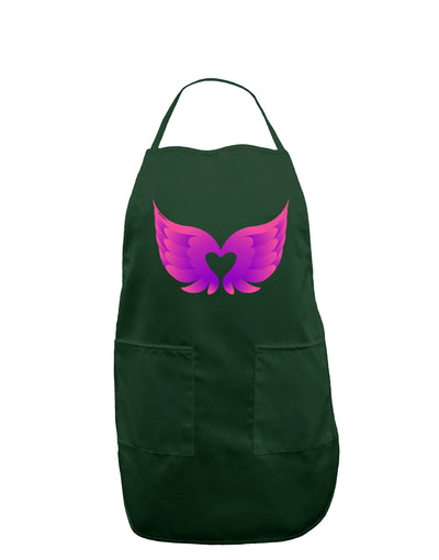 Cute Angel Wings Pair Heart Dark Adult Apron-Bib Apron-TooLoud-Hunter-One-Size-Davson Sales