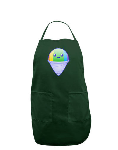 Cute Shaved Ice Dark Adult Apron by TooLoud-Bib Apron-TooLoud-Hunter-One-Size-Davson Sales