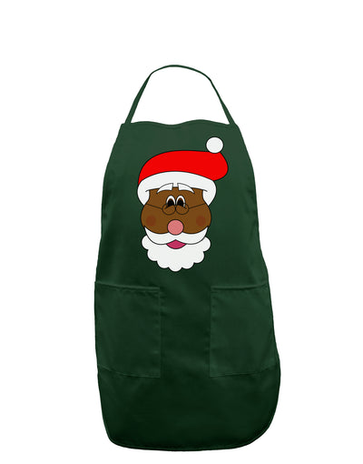 Black Santa Claus Face Christmas Dark Adult Apron-Bib Apron-TooLoud-Hunter-One-Size-Davson Sales