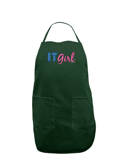 IT Girl Dark Adult Apron-Bib Apron-TooLoud-Hunter-One-Size-Davson Sales